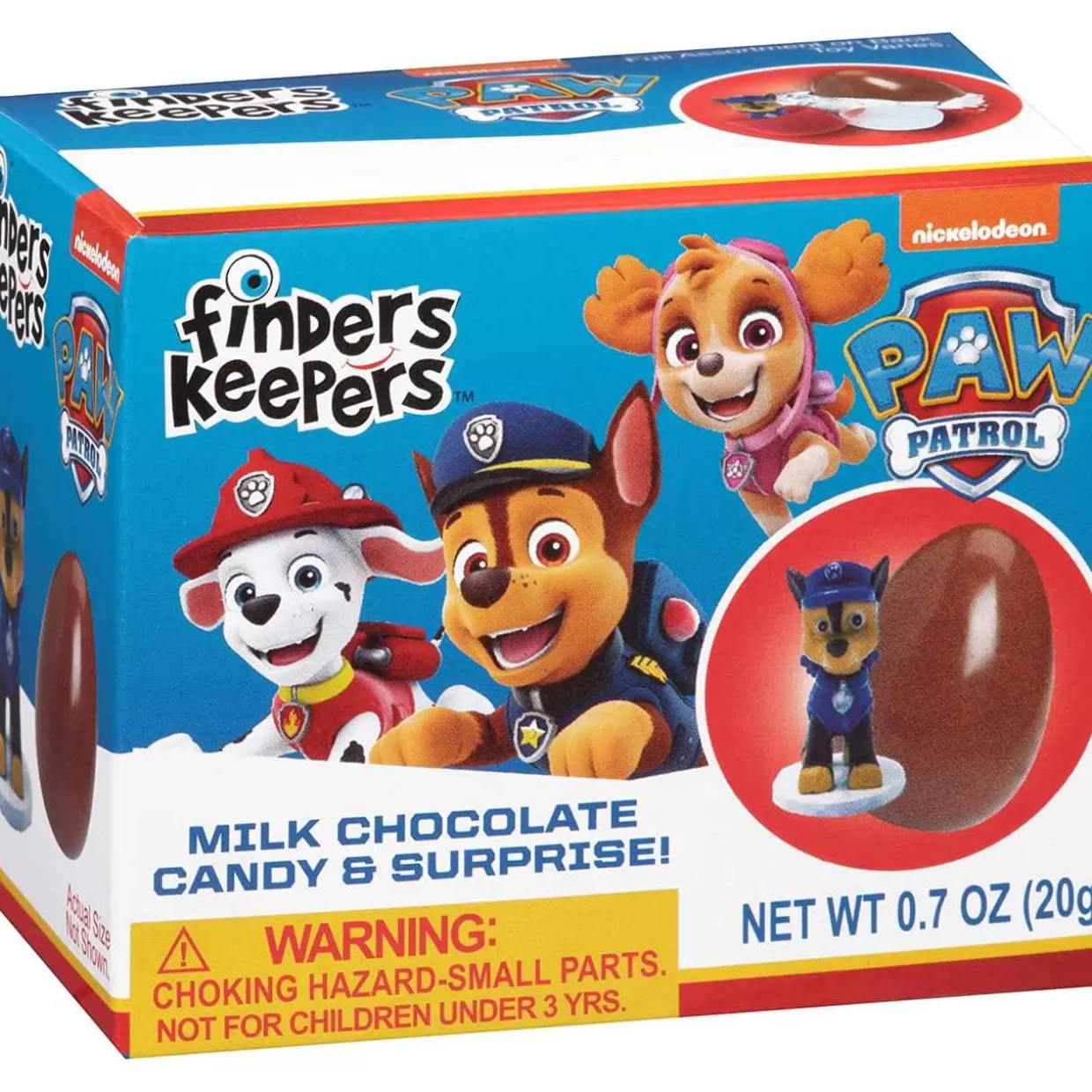Hallmark 0.7 Oz. Finders Keepers Paw Patrol Milk Egg Toy Surprise* Food & Candy