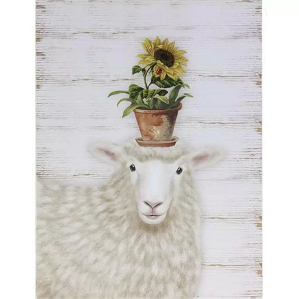 * 16" Spring Time Sheep Wall Art* Easter And Spring