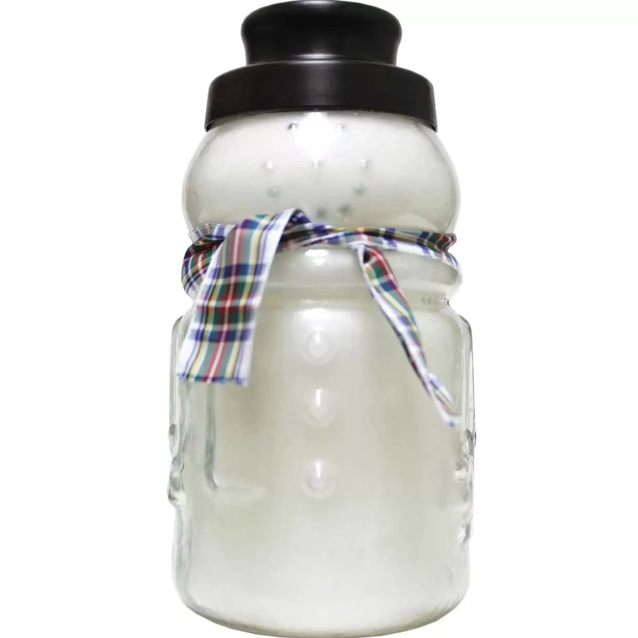 * 30Oz Large Snowman With Multi-Colored Scarf Fragranced Jar Candle With 150 Hour Burn Time* Candles