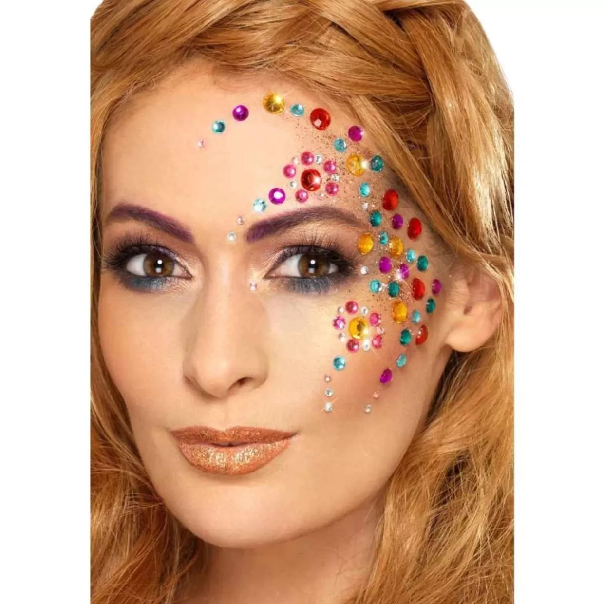 Kurt Adler Assorted Rainbow Jewel Face Gems* Halloween