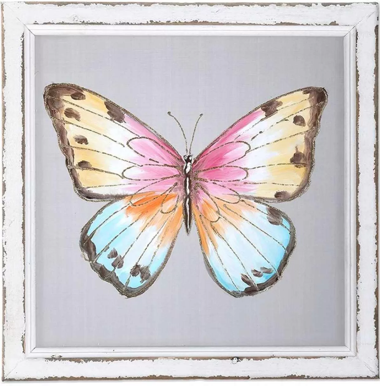 Kurt Adler Butterfly Screen, Front Pink* Easter And Spring