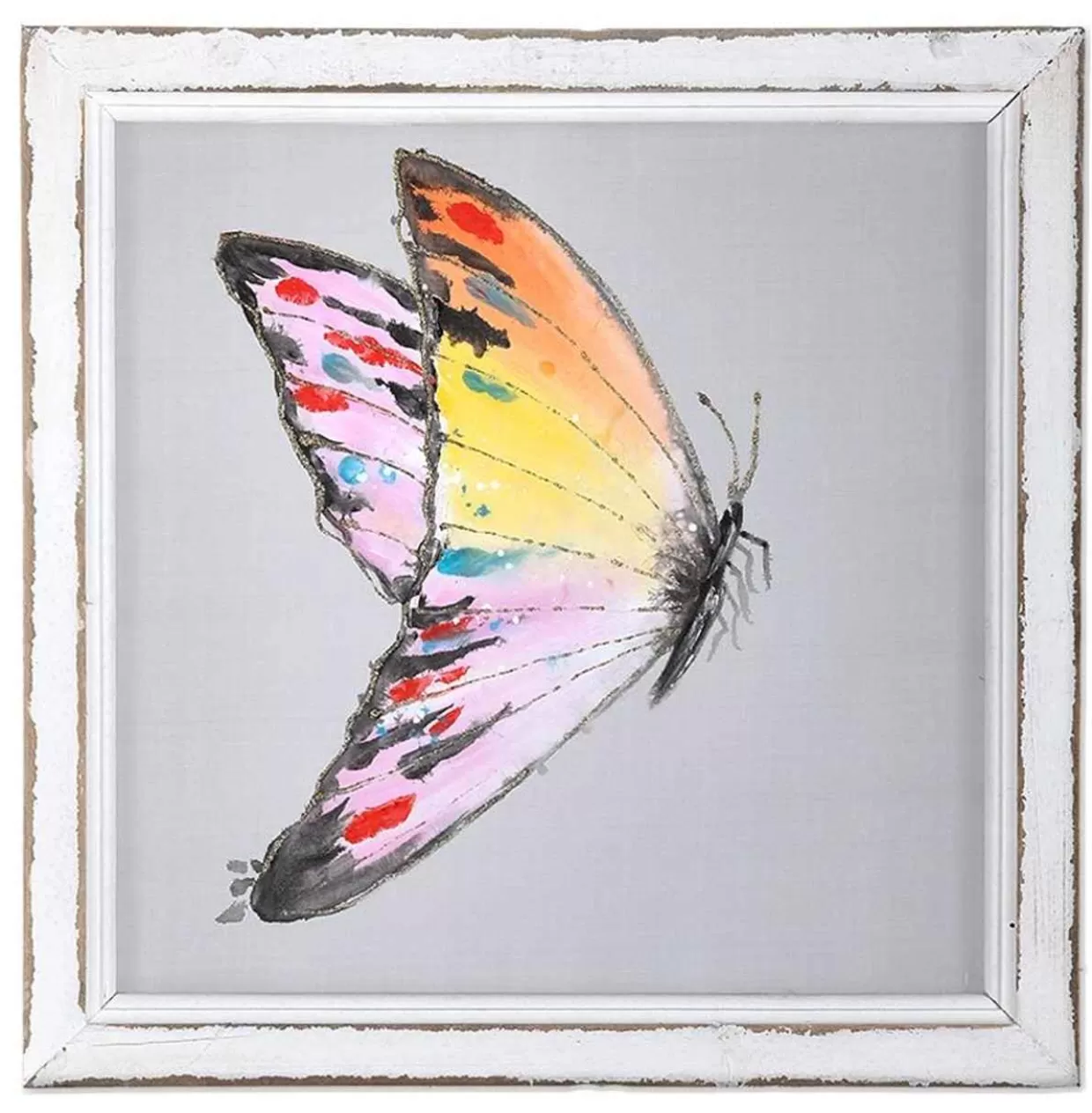 Kurt Adler Butterfly Screen, Side Pink* Easter And Spring