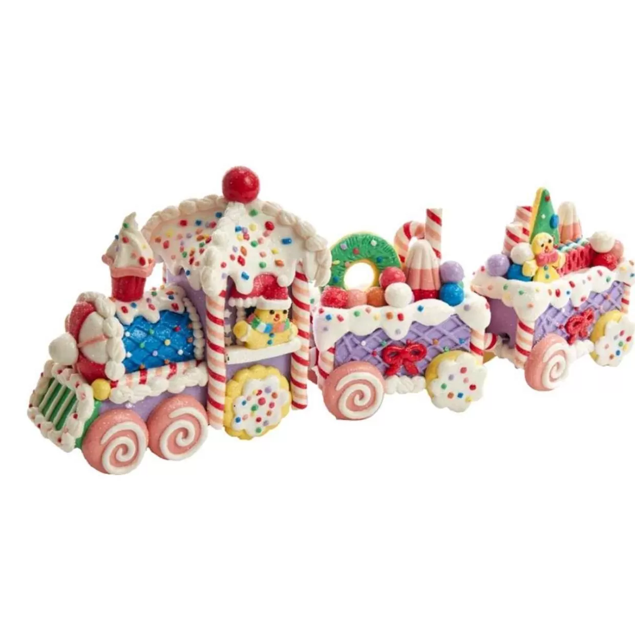 Kurt Adler Claydough Train Set Christmas Home Decoration* Figurines