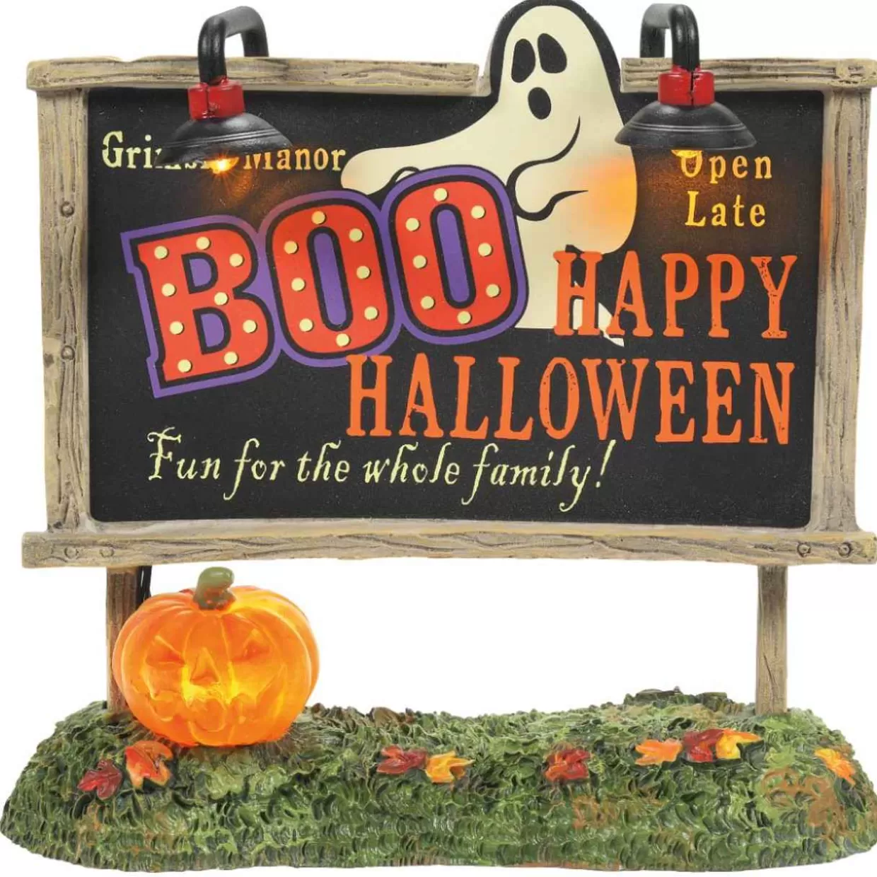 Department 56 -Halloween Village - Lit Ghost Billboard* Halloween