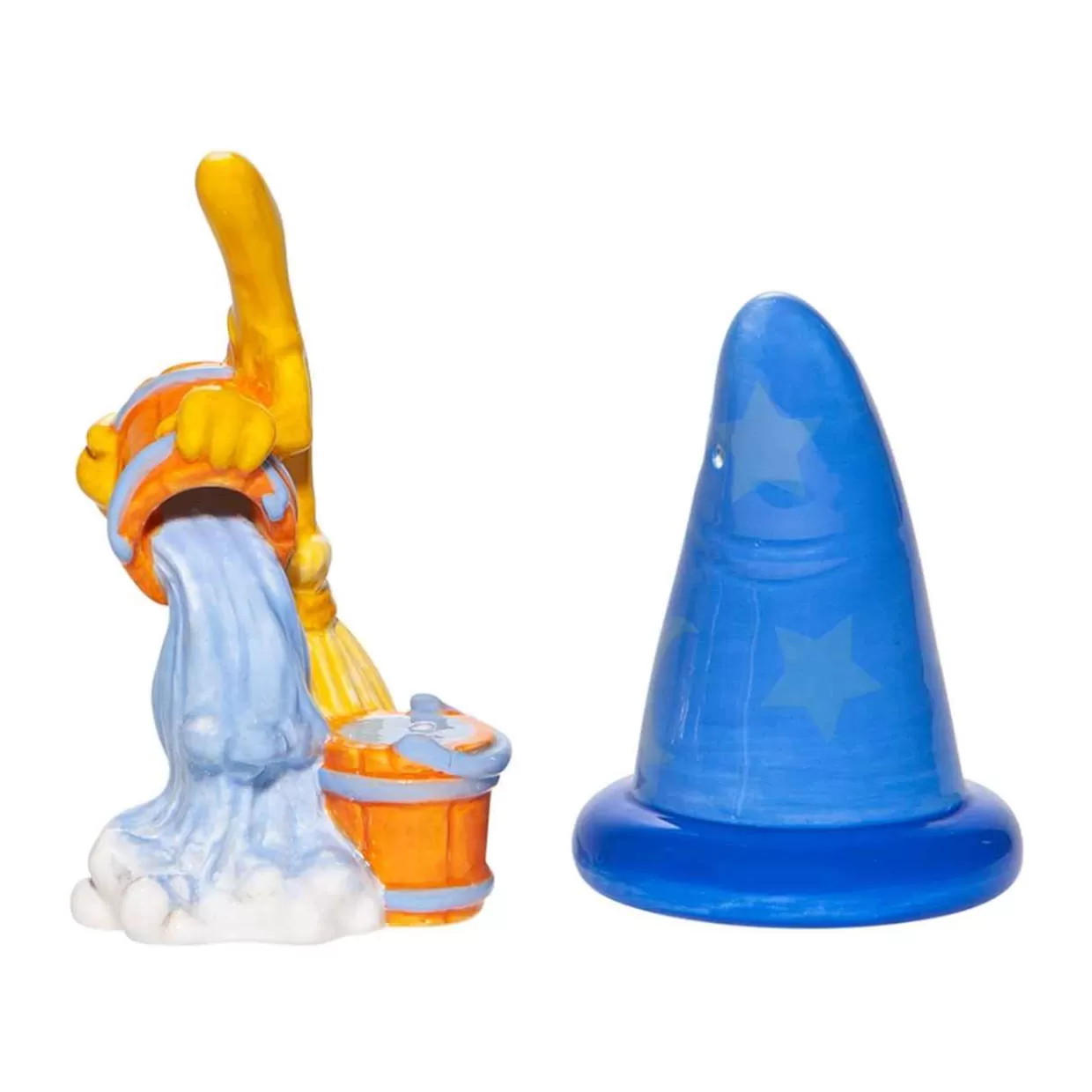 Jim Shore Disney Fantasia Sorcerer Hat And Broom Salt And Pepper Shaker Set* Table & Glassware