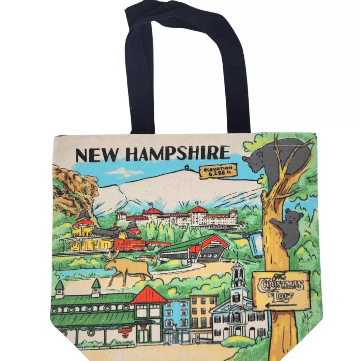 * Exclusive Christmas Loft New Hampshire Canvas Tote Bag* Clothing