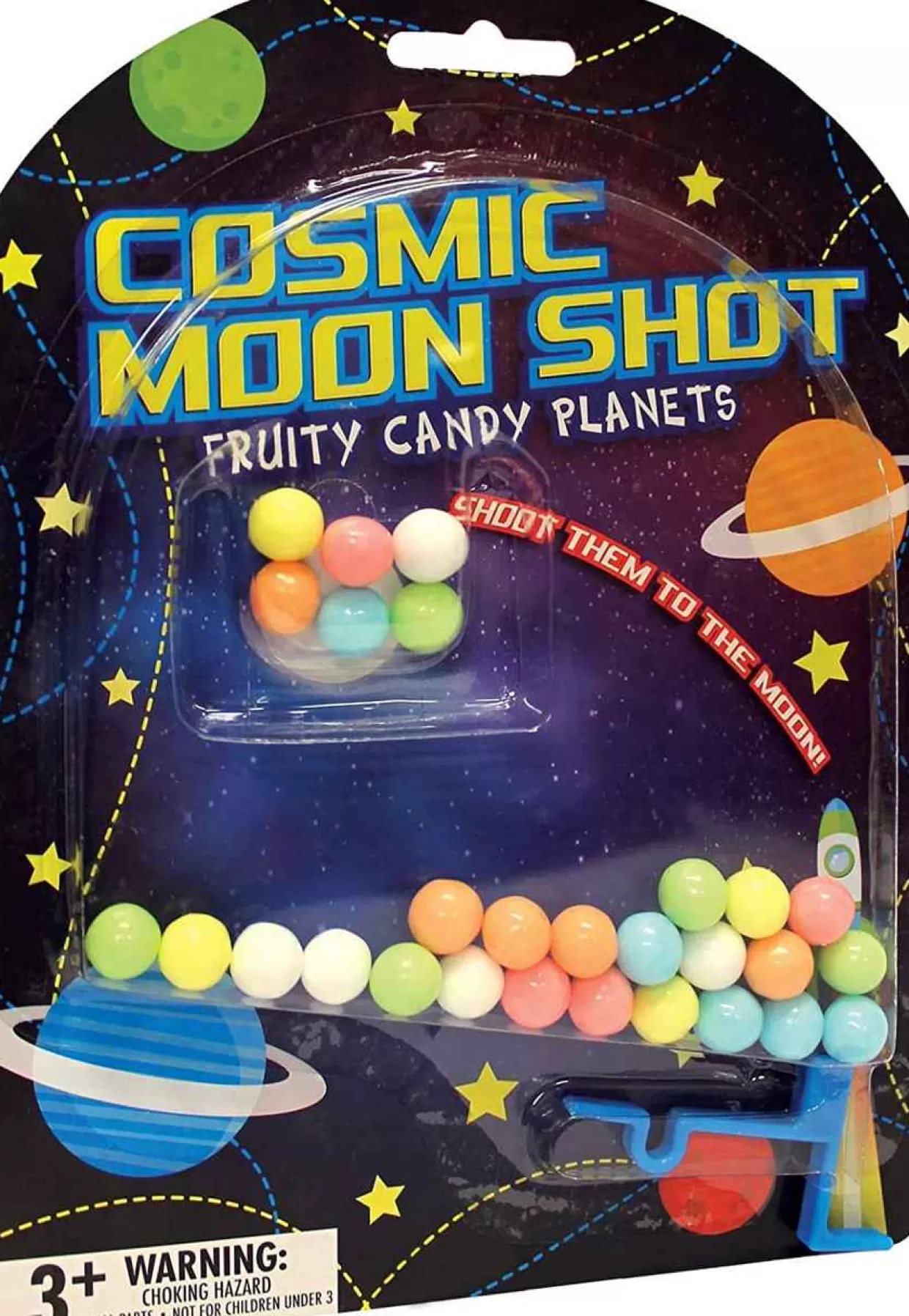 * Foreign Candy Cosmic Moon Shot Fruity Candy Planets, .88 Ounce* Food & Candy