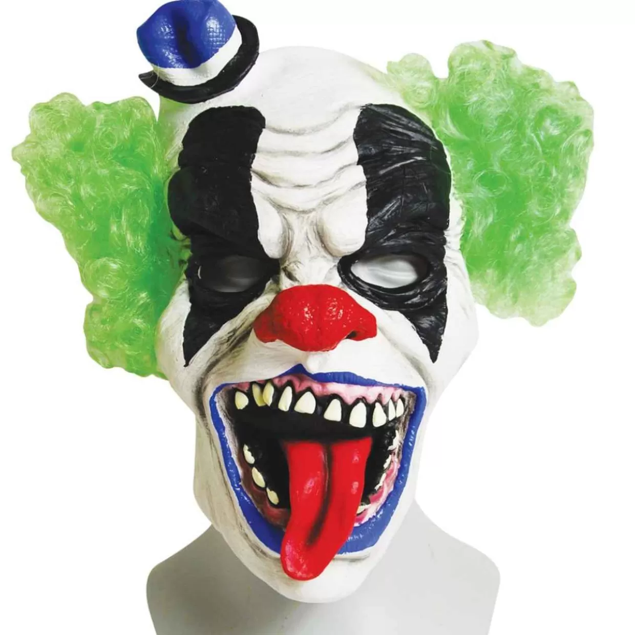 * Green Hair Clown Latex Mask* Halloween