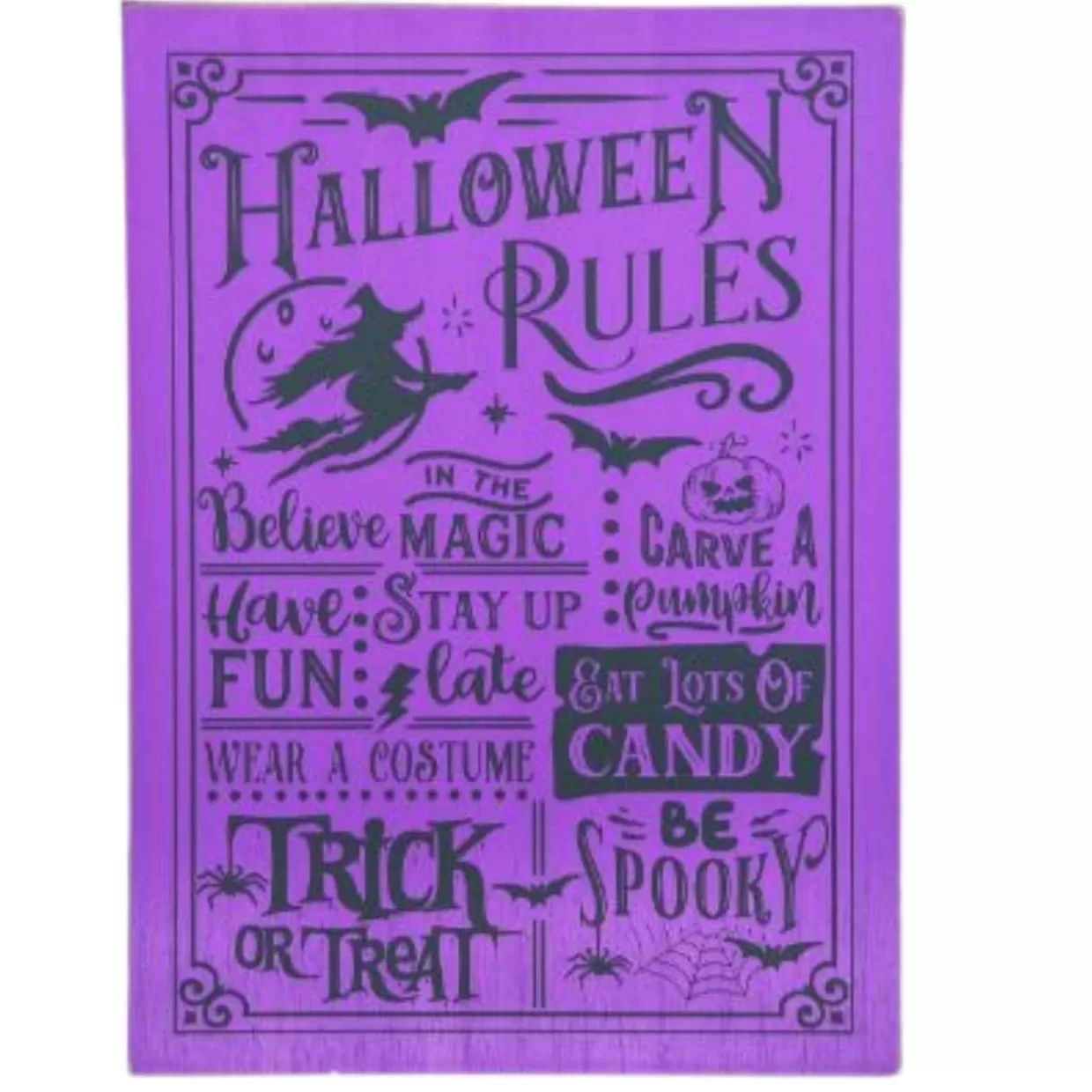 * Halloween Rules Wall Decor* Halloween