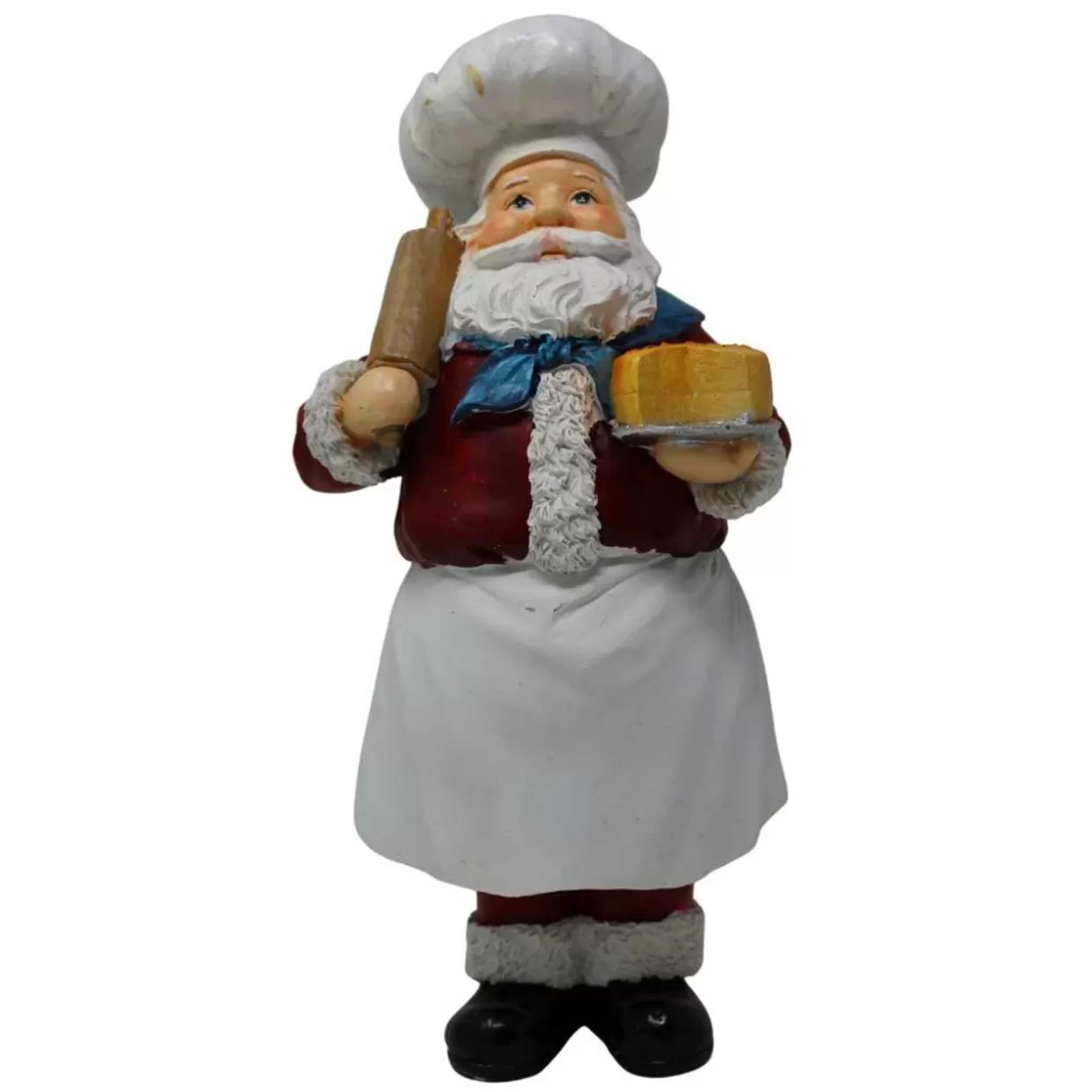 Kurt Adler Holiday Chef Santa With Rolling Pin* Figurines