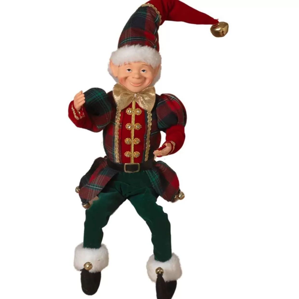 Kurt Adler Holiday Elf Green Pants* Figurines