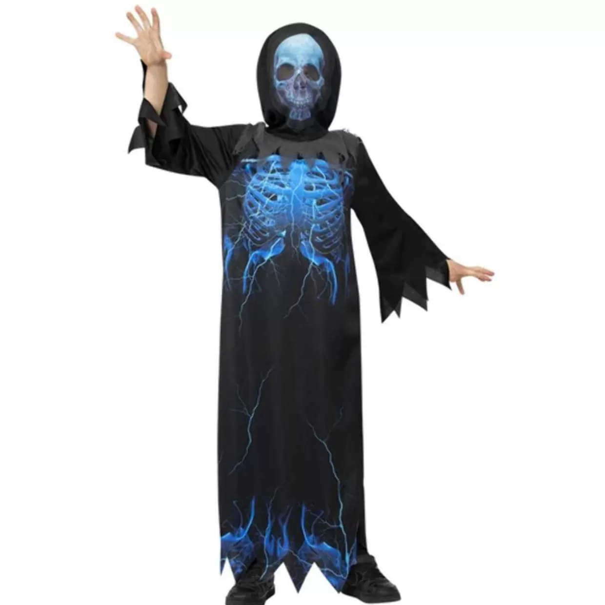 * Kids Large Midnight Reaper Skeleton Costume* Halloween