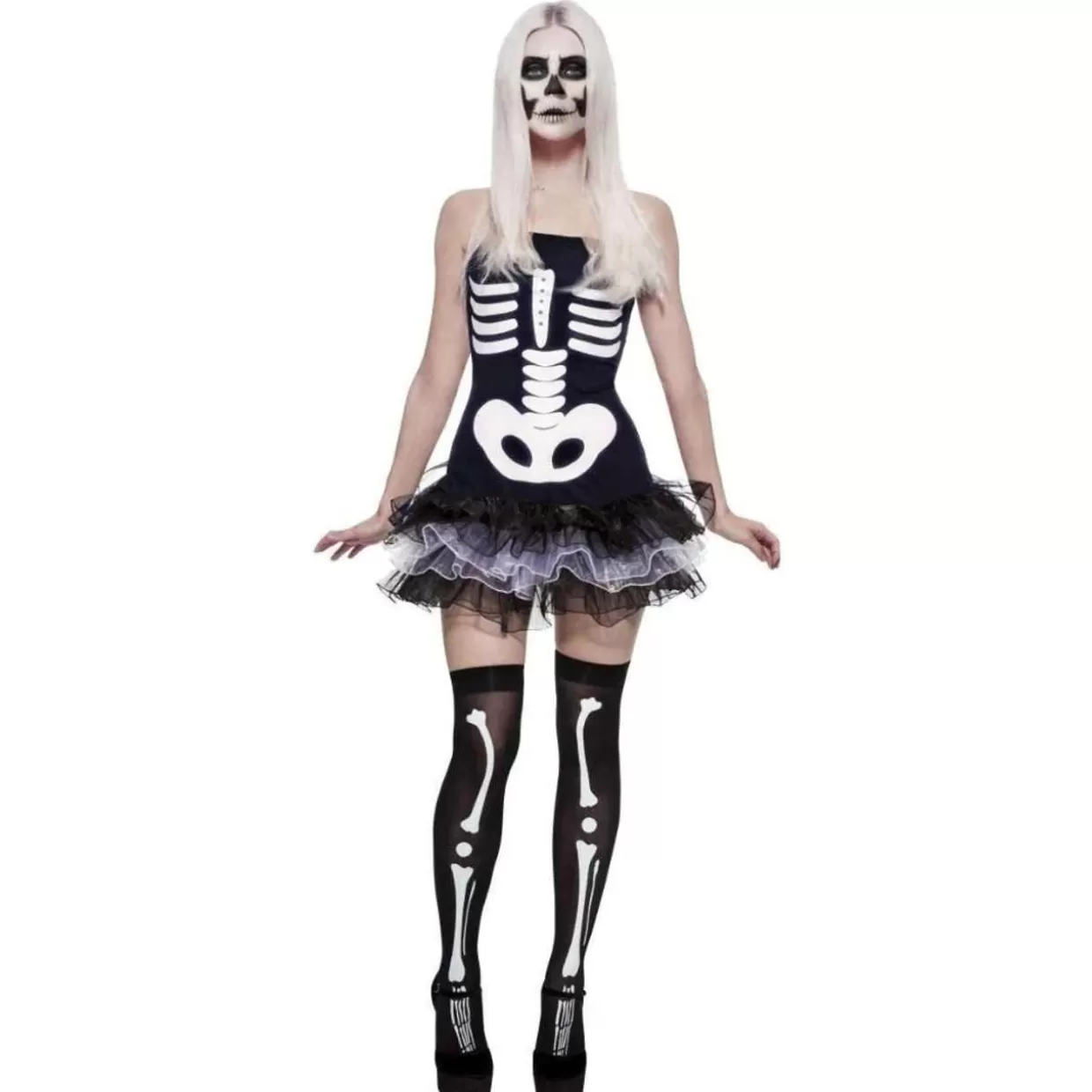 * Large Fever Skeleton With Tutu Costume* Halloween