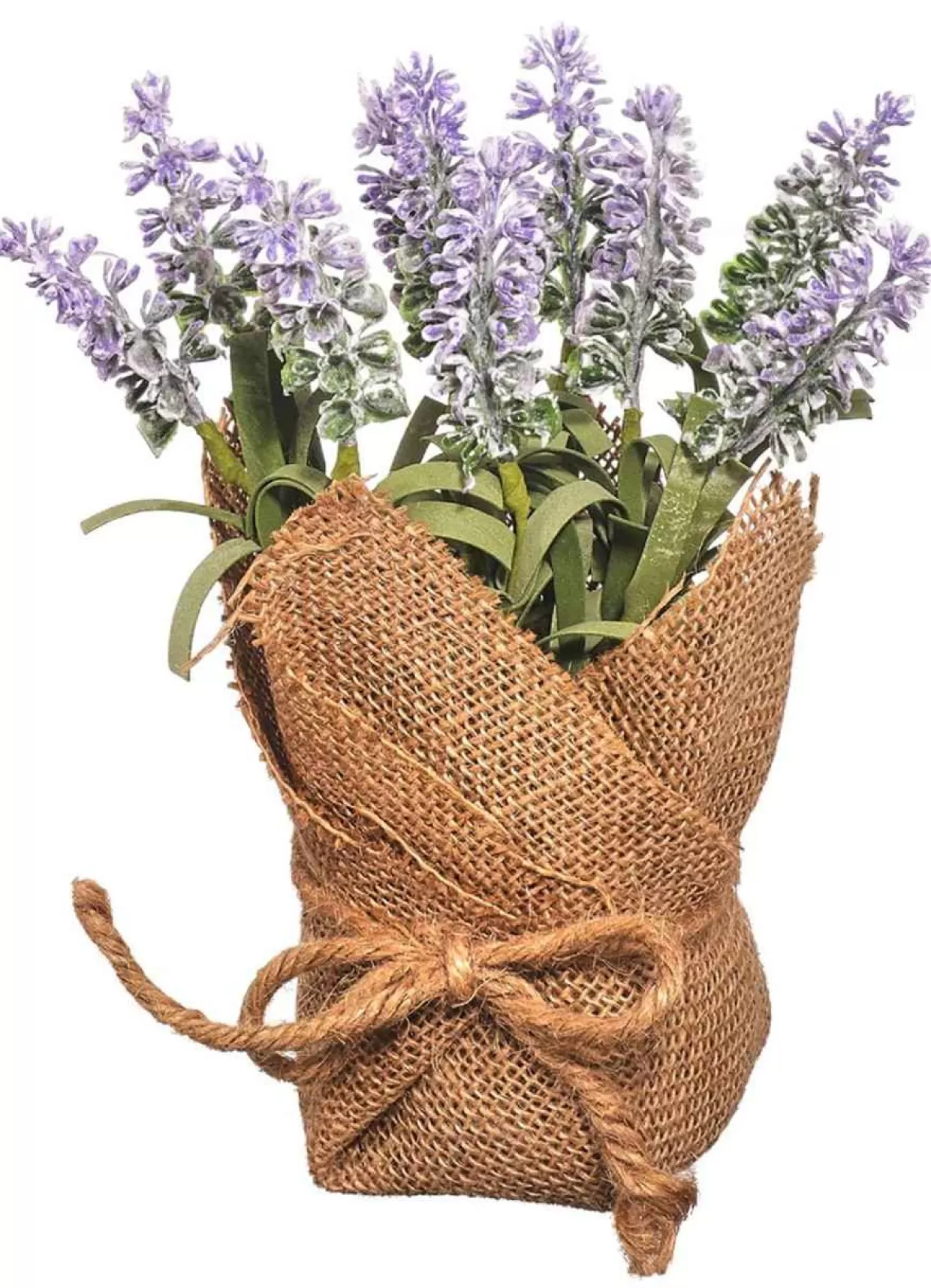 * Light Purple Lavender In Burlap Sack 7.5"* Easter And Spring