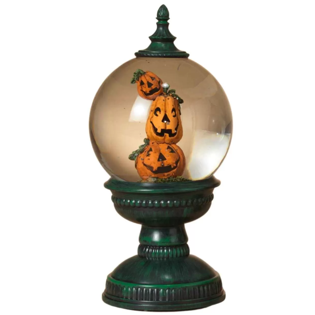 * Light Up Globe With Pumpkin* Halloween