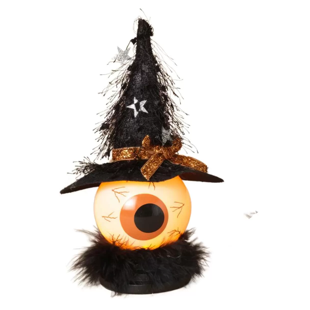 * Light Up Orange Eyeball W/Witches Hat* Halloween