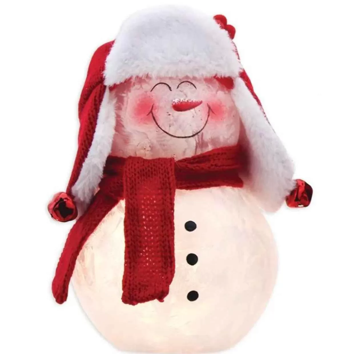 Stony Creek Lit Get Your Merry On Snowman With Closed Eyes Lamp* Lamps