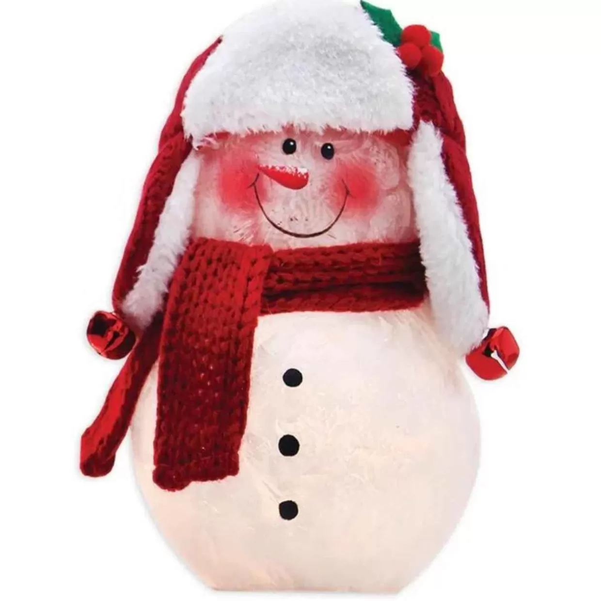 Stony Creek Lit Get Your Merry On Snowman With Open Eyes Lamp* Lamps