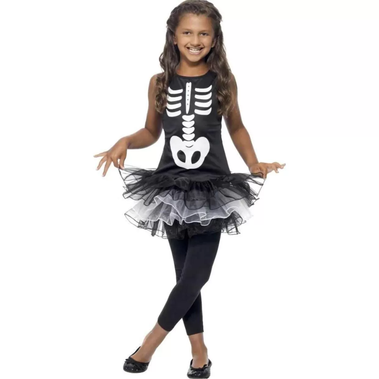 * Medium Kids Skeleton Tutu Halloween Costume* Halloween