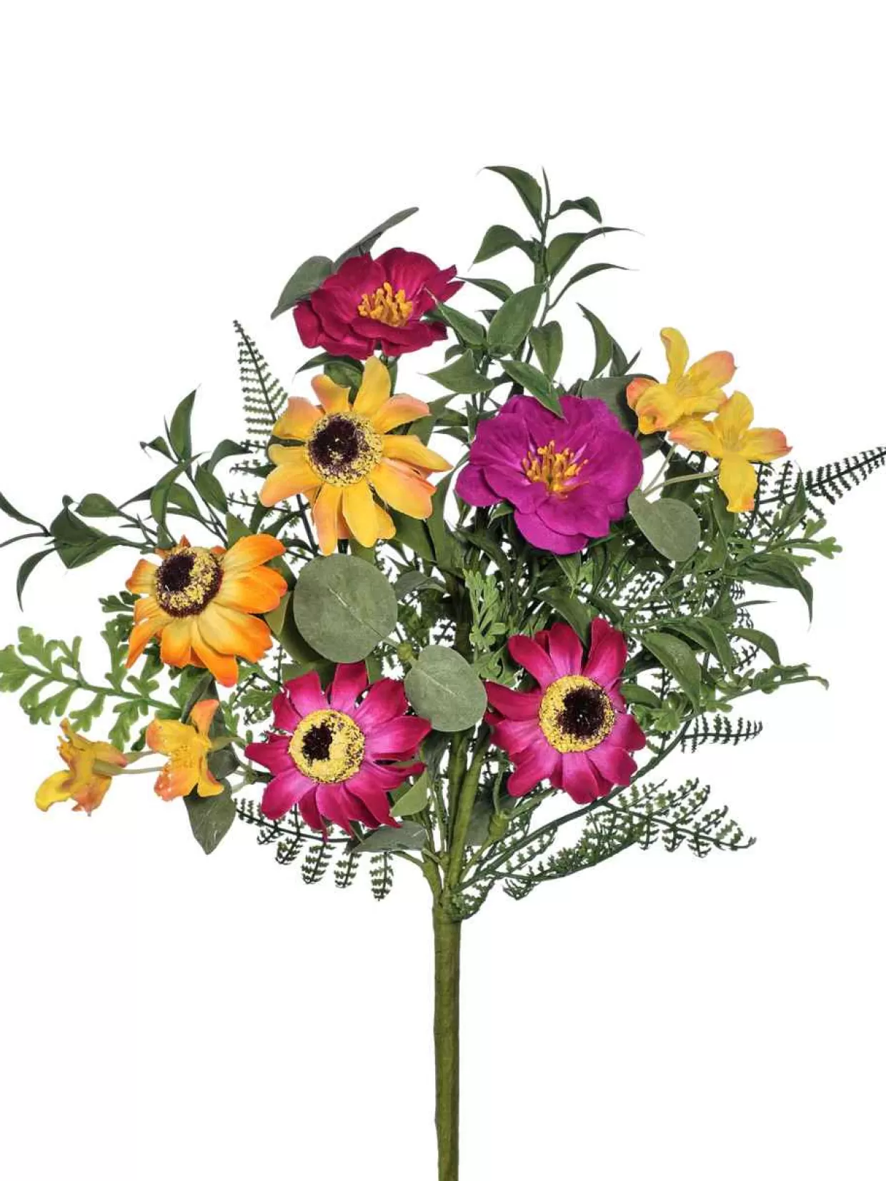 * Mixed Zinnia Garden Bouquet 14"* Easter And Spring