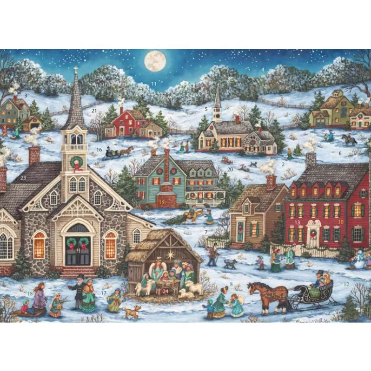 * Moonlit Christmas Paper Christmas Advent Calendar* Advent Calendars