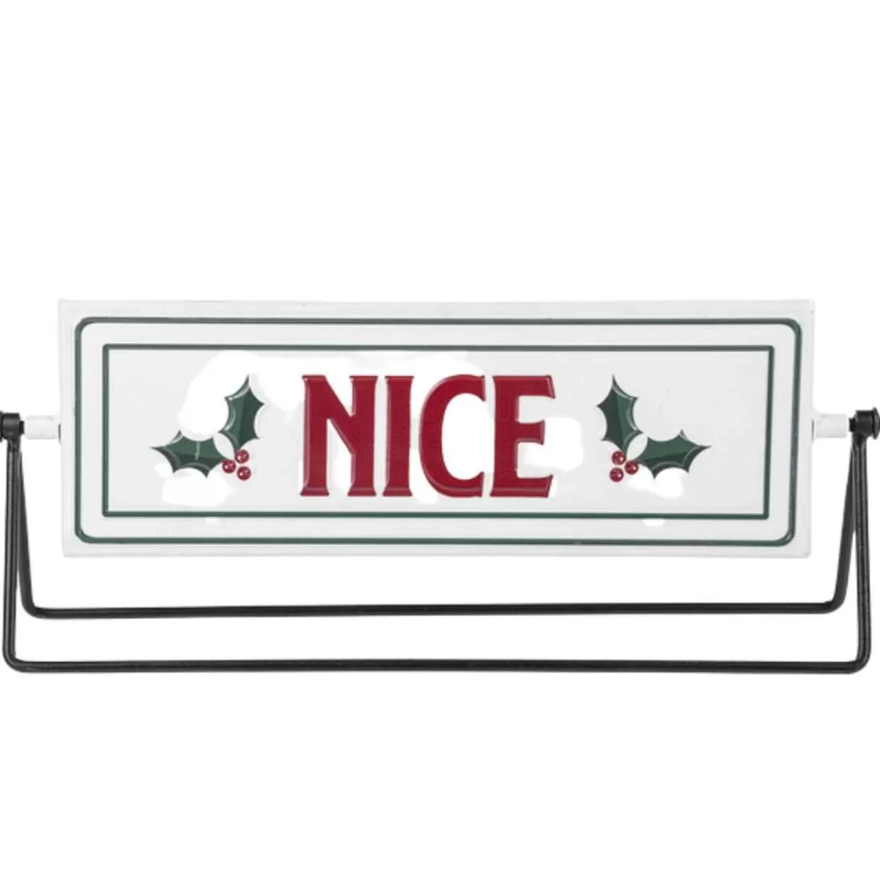 * Nice/Naughty Spinning Sign* Table & Glassware