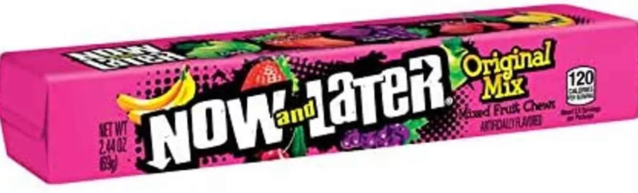 * Now & Later Mixed Fruit Chewy Candy 2.44 Oz.* Food & Candy