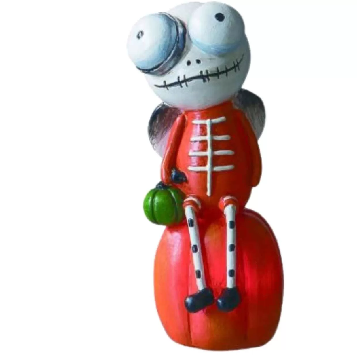 * Orange Skeleton With Light Up Eyes* Halloween