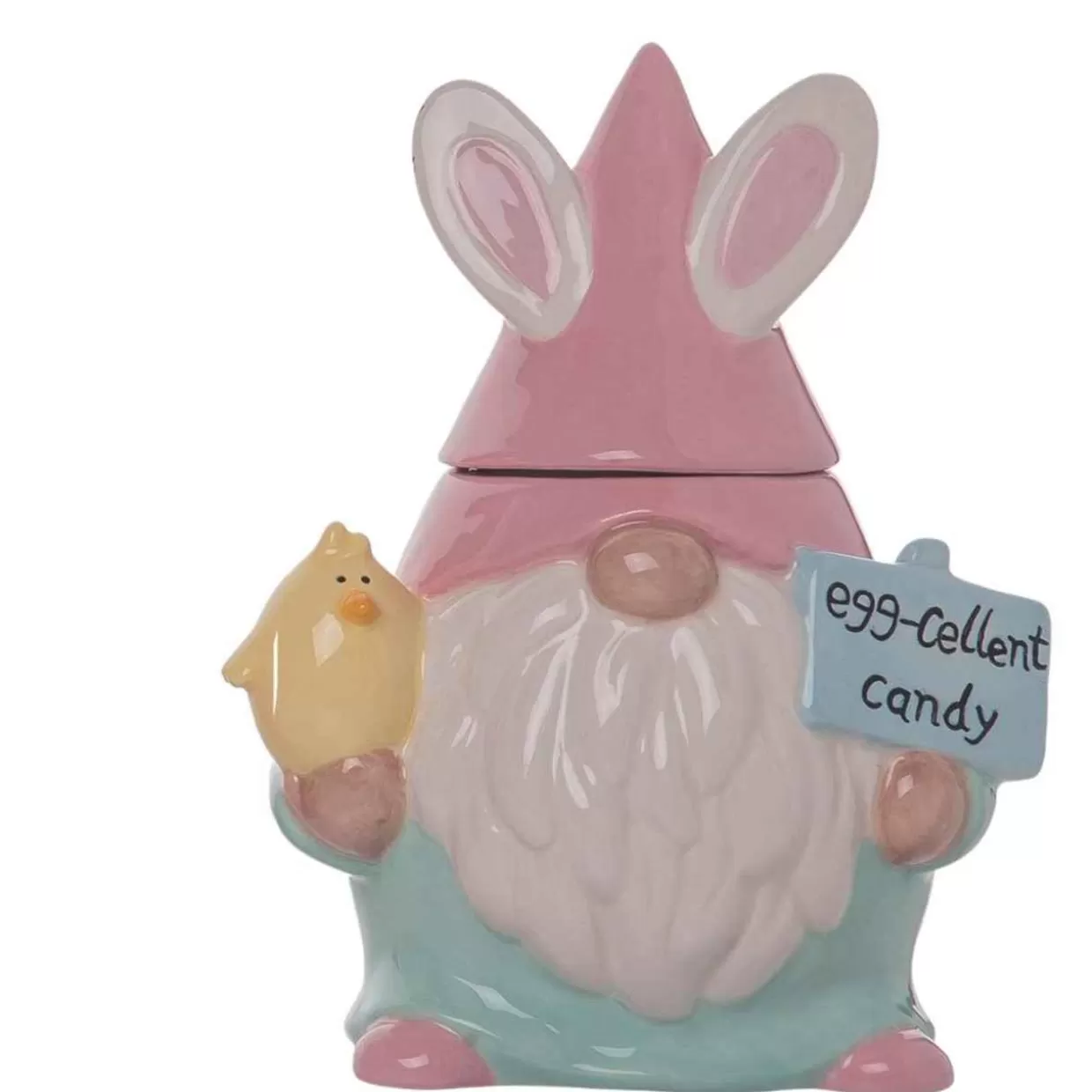* Pink Easter Gnome Mini Candy Jar* Easter And Spring