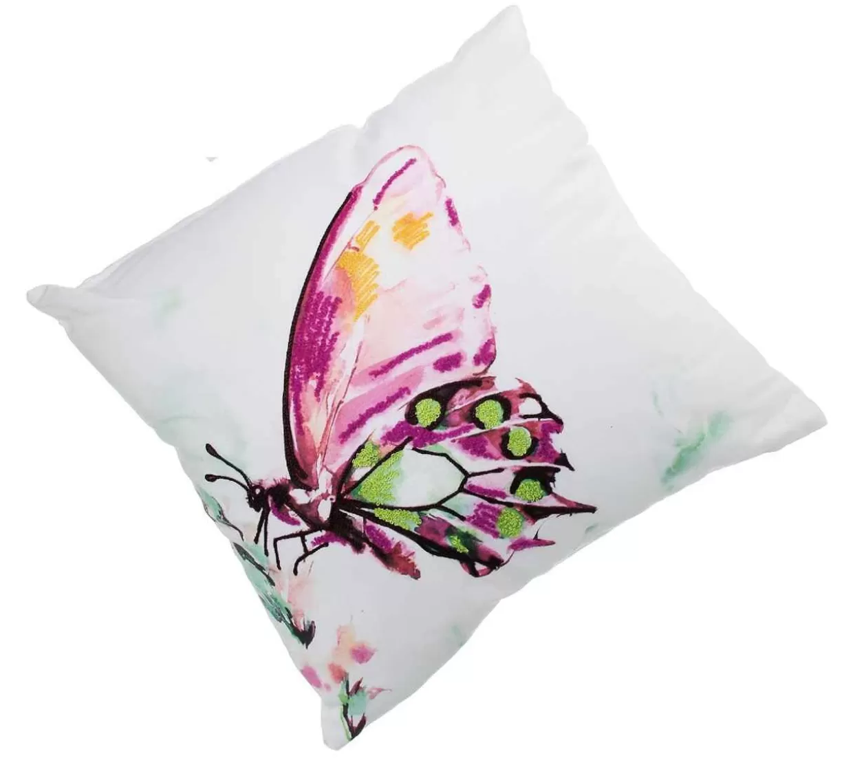 * Purple Embroidered Butterfly Pillow* Easter And Spring