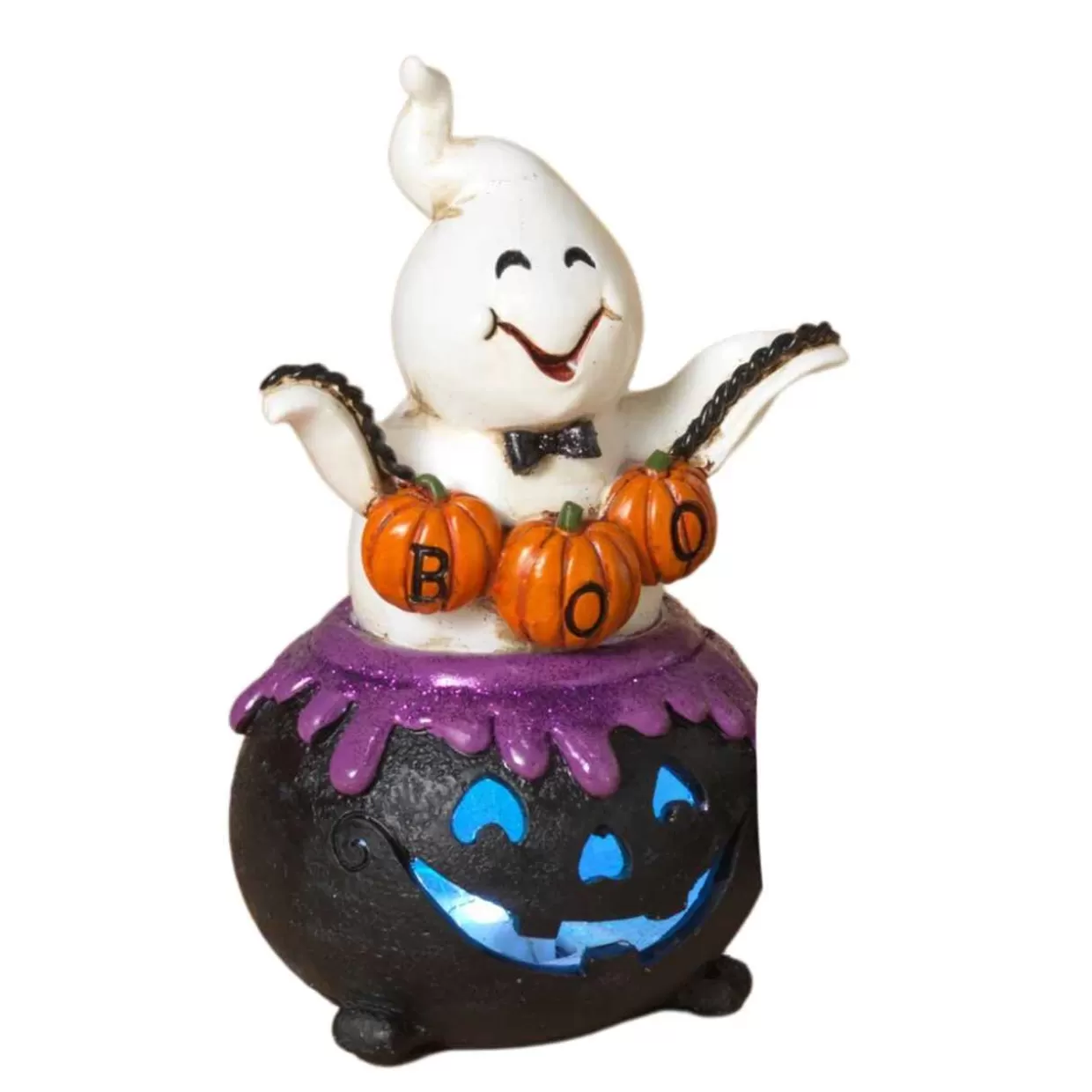 * Purple Ghost In A Cauldron* Halloween