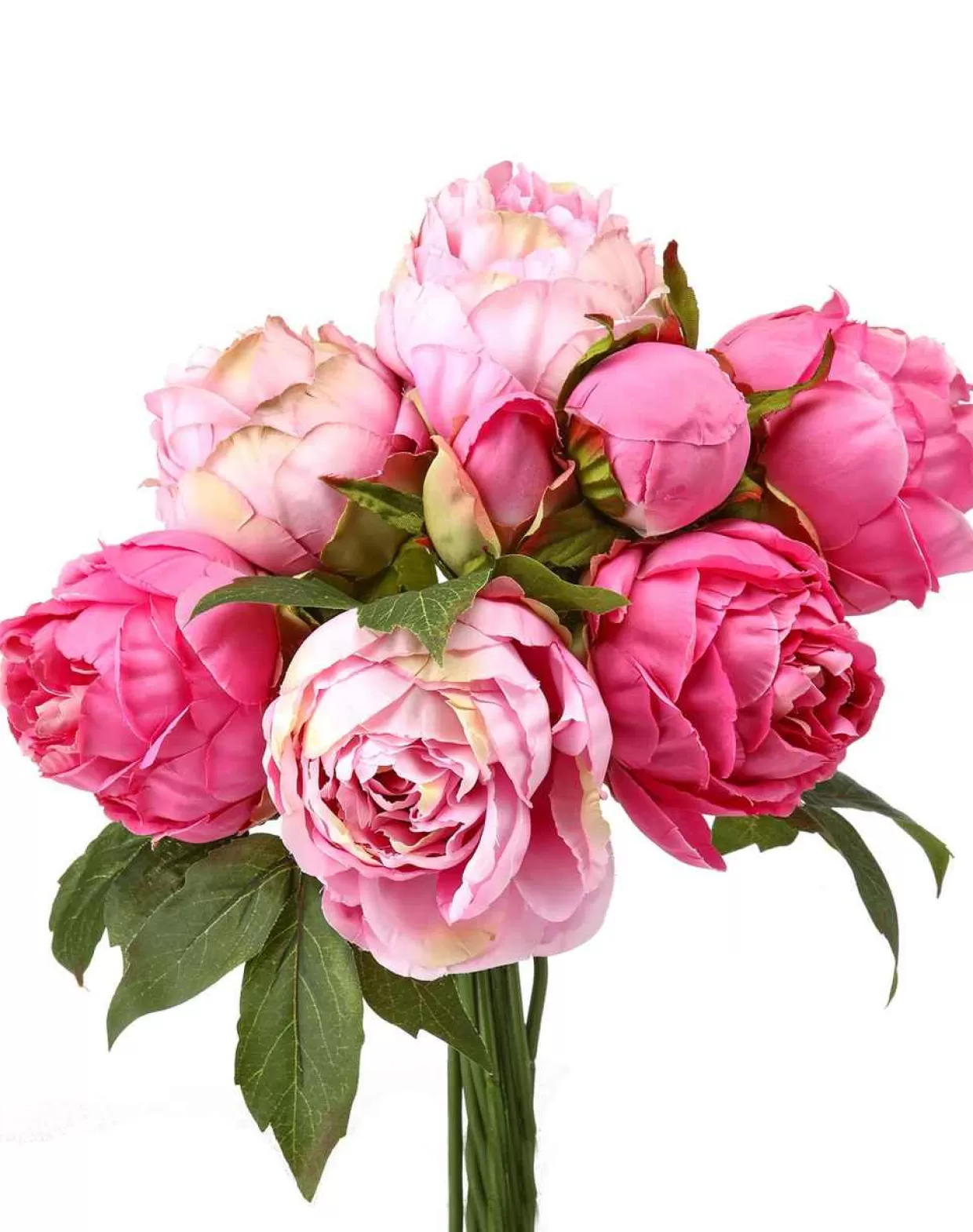 * Rose Pink Artificial Peony & Buds Bundle 13"* Easter And Spring