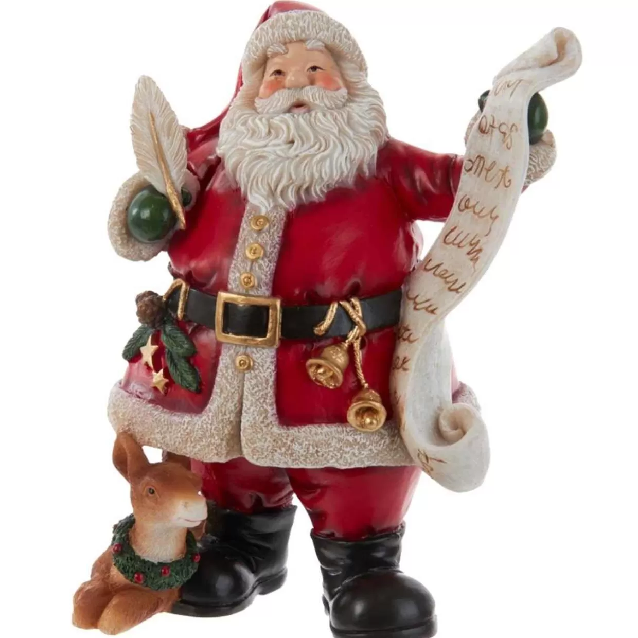 Kurt Adler Santa With Scroll Table Piece* Figurines