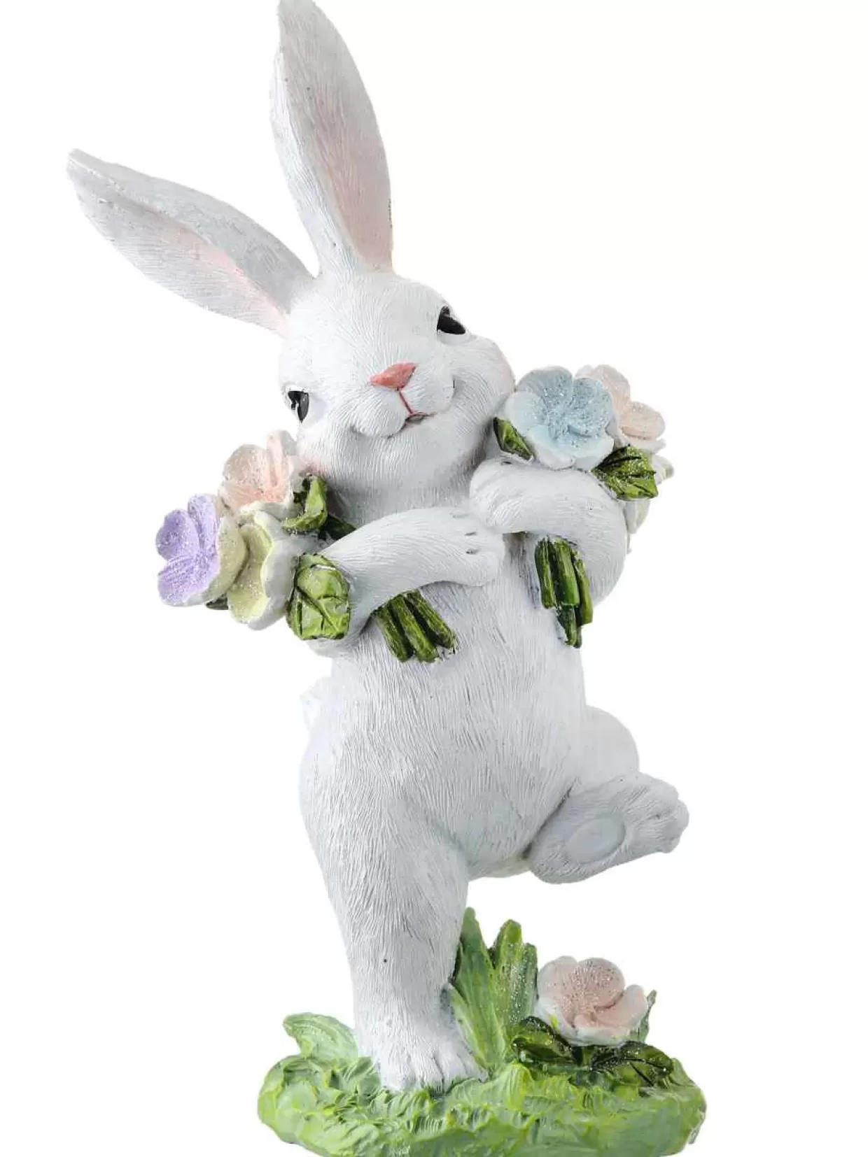 * Skipping Bunny With Flowers* Easter And Spring