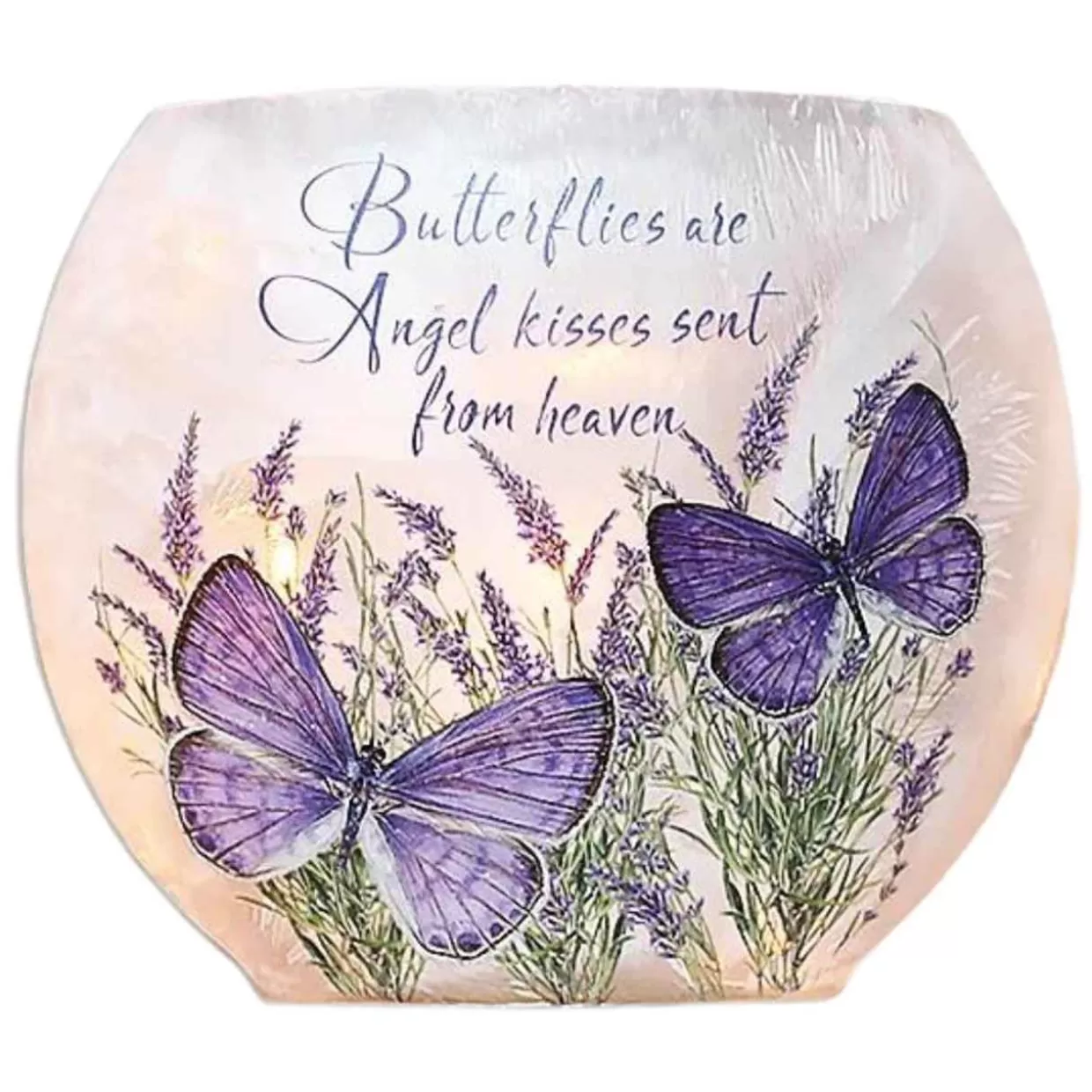 Stony Creek - Deep Purple Butterfly Kisses Oval Shaped Decorative Light* Easter And Spring