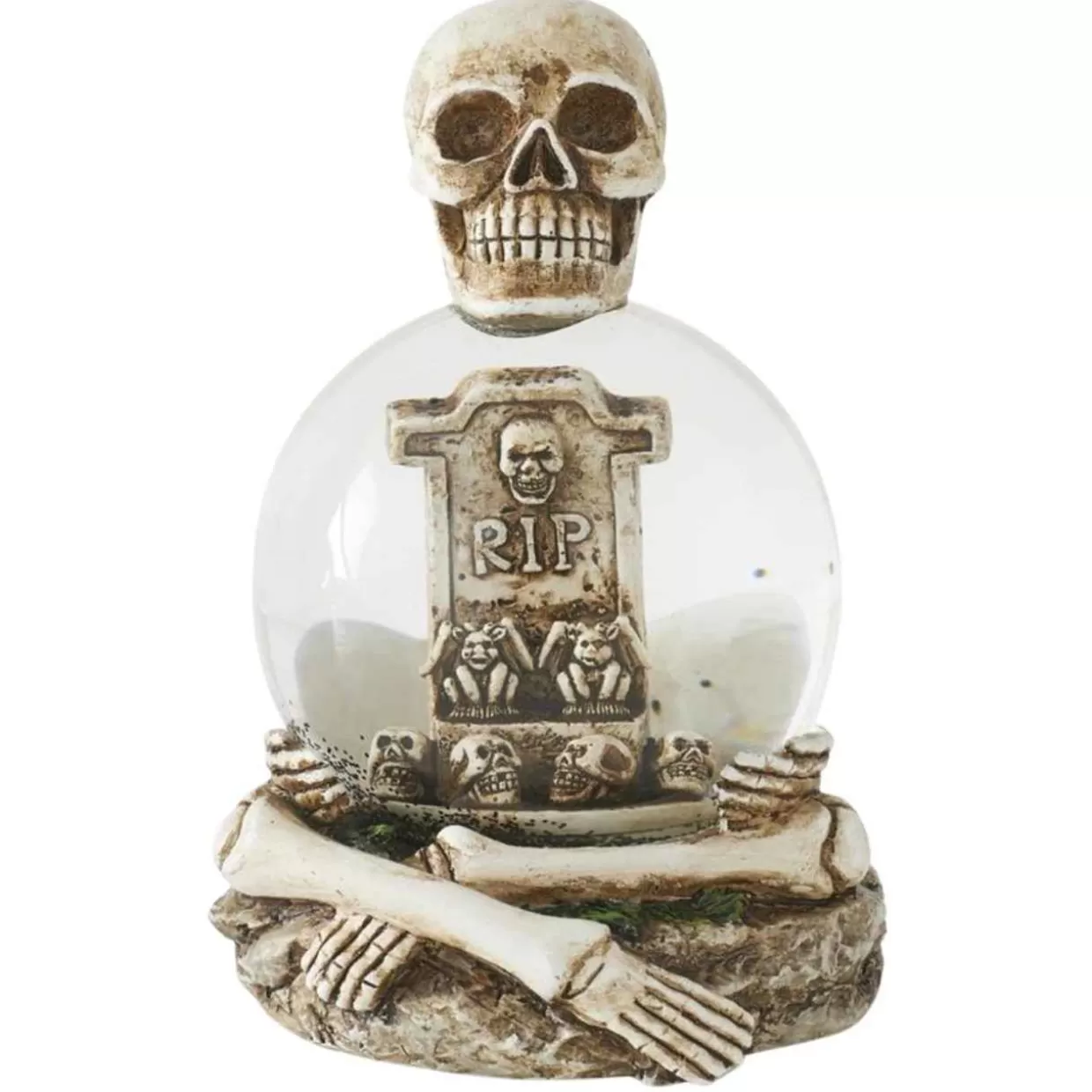 * Tombstone And Skeleton Snowglobe* Halloween