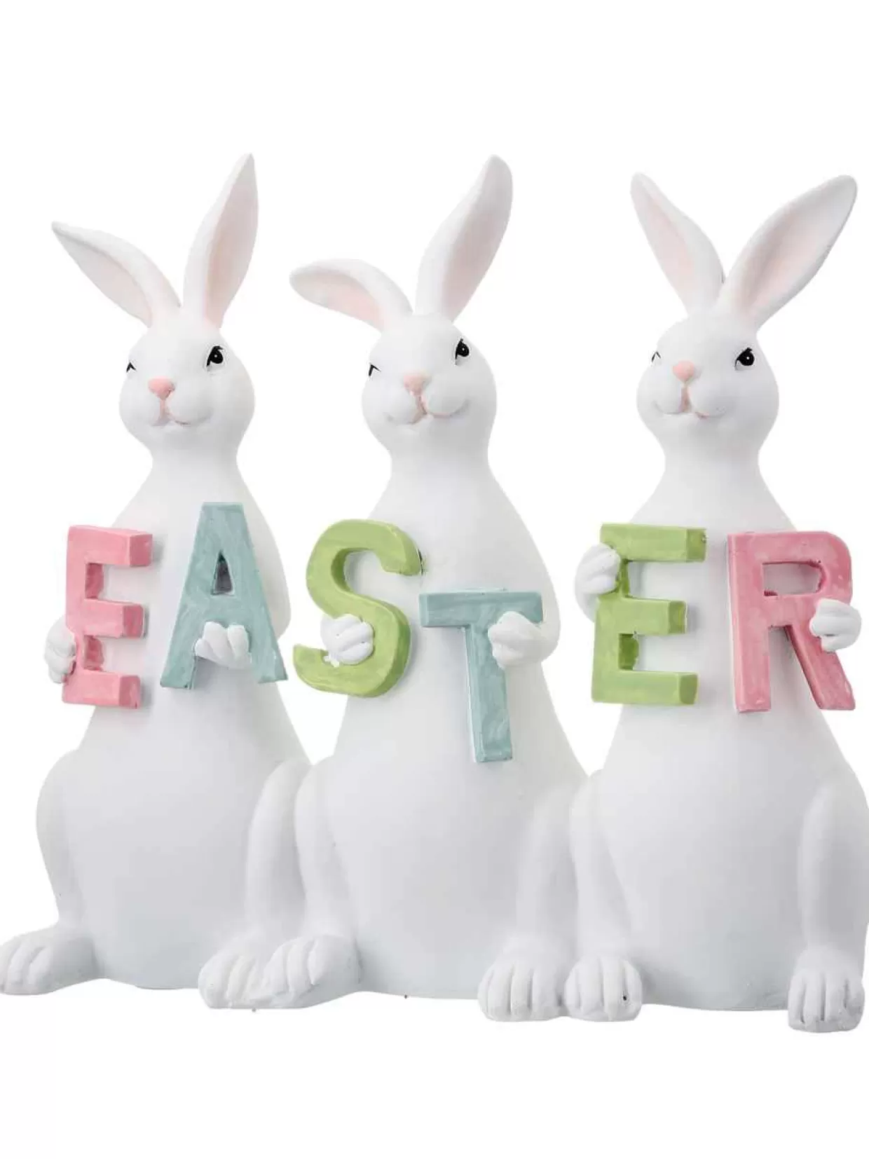 * Triple Easter Bunny Welcome Sign 8"* Easter And Spring