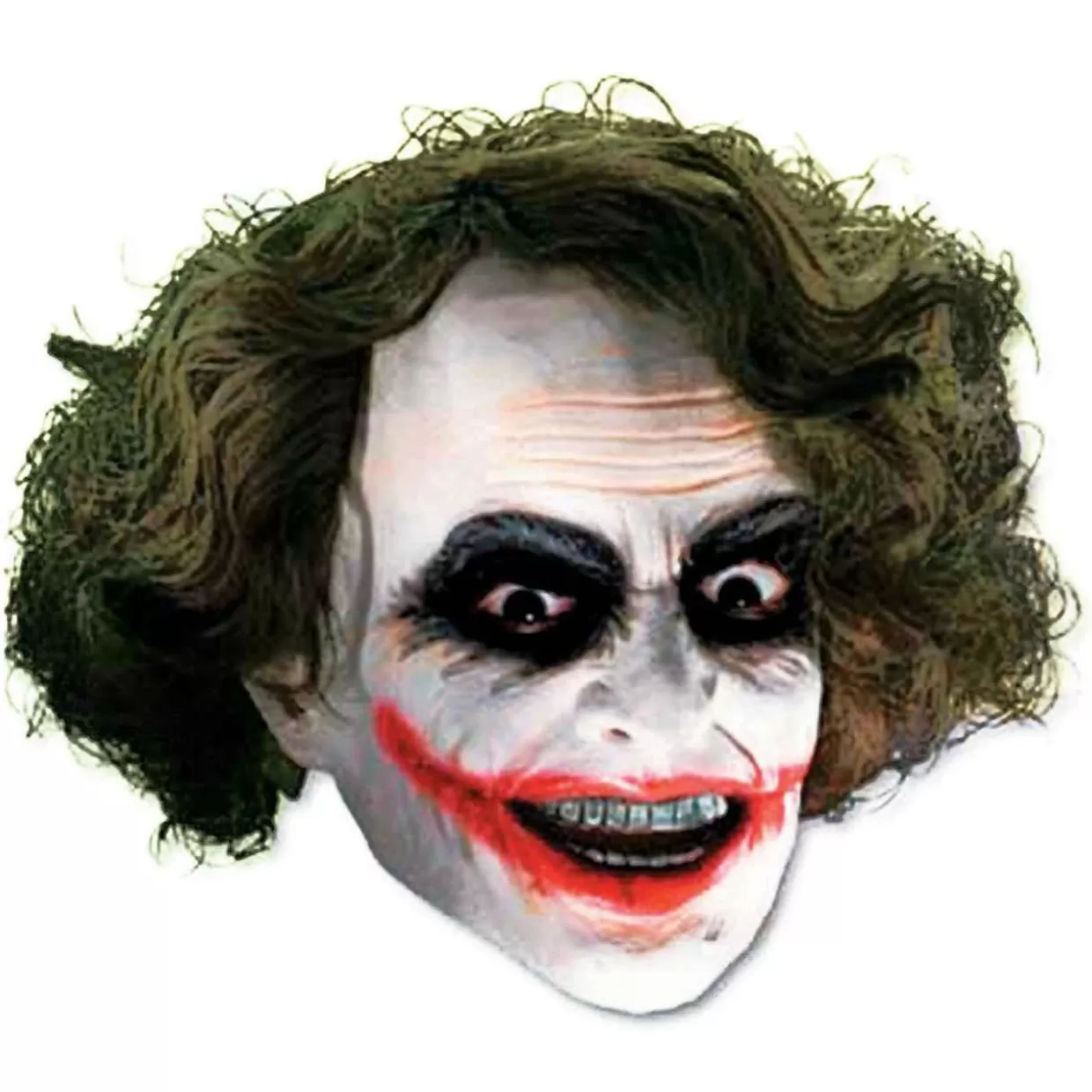 * Vinyl 3/4 Joker Mask With Hair* Halloween